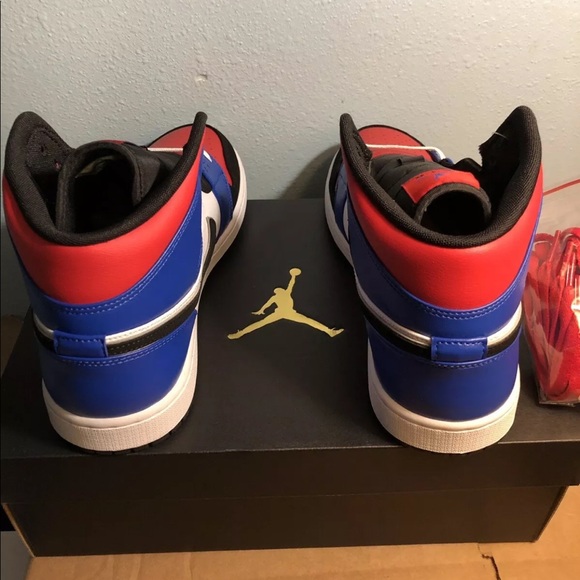 Nike Air Jordan 1 Mid Bred Top 3 - Picture 6 of 6